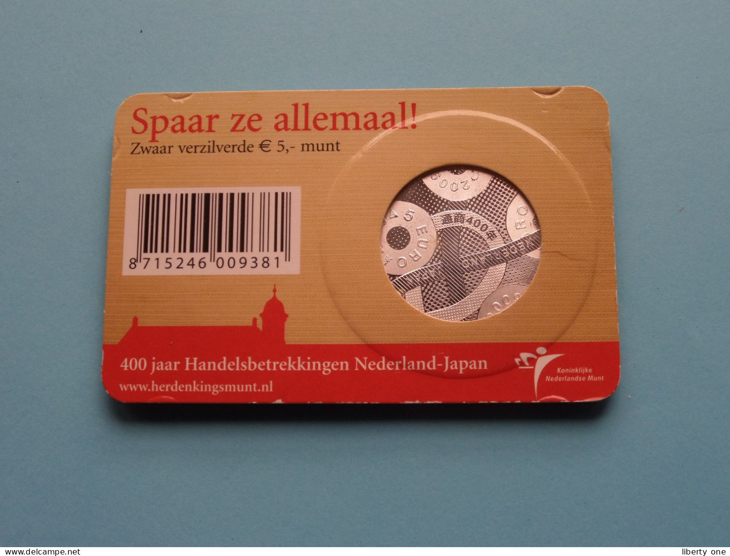 Het JAPAN Vijfje > Officiële Herdenkingsmunt 2009 - 5 Euro ( Zie / Voir / See > DETAIL > SCANS ) ! - Nederland
