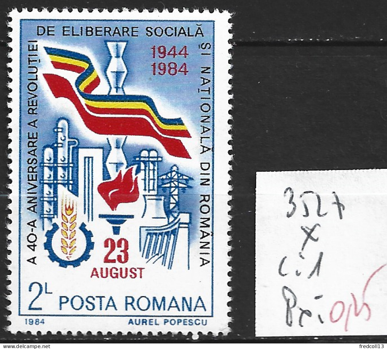 ROUMANIE 3527 * Côte 1 € - Unused Stamps