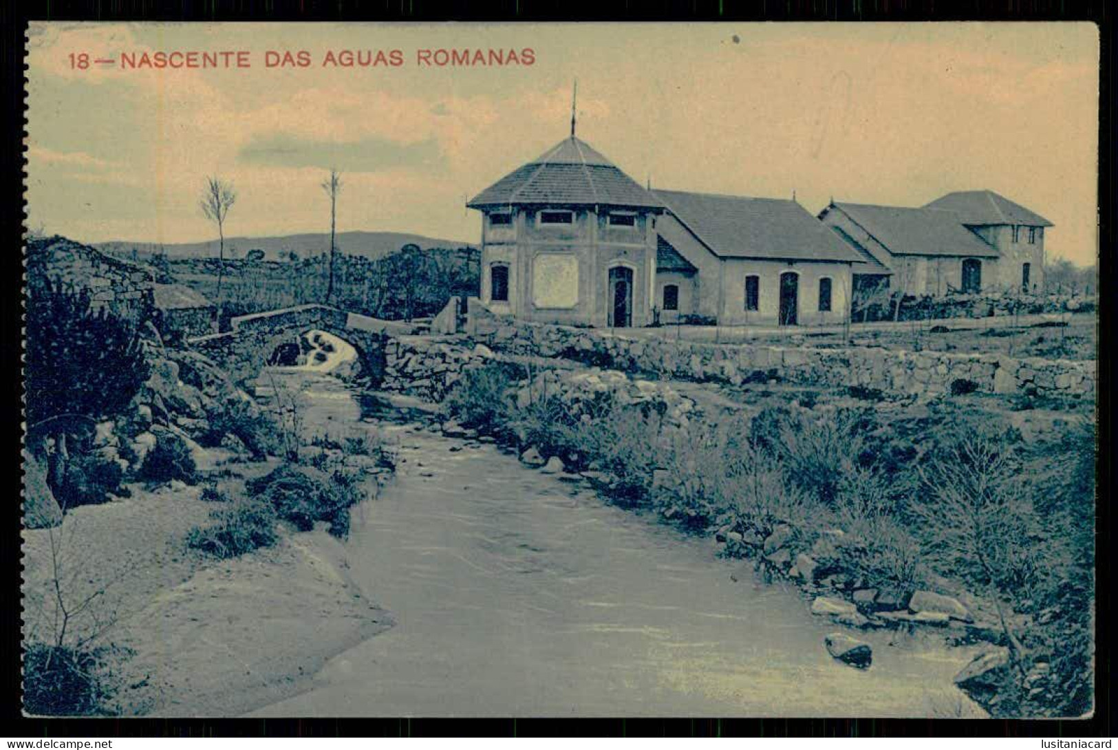 VILA POUCA DE AGUIAR -Nascente Das Aguas Romanas. ( Ed. Bazar Esmeriz " Pedras Salgadas" Nº 18) Carte Postale - Vila Real