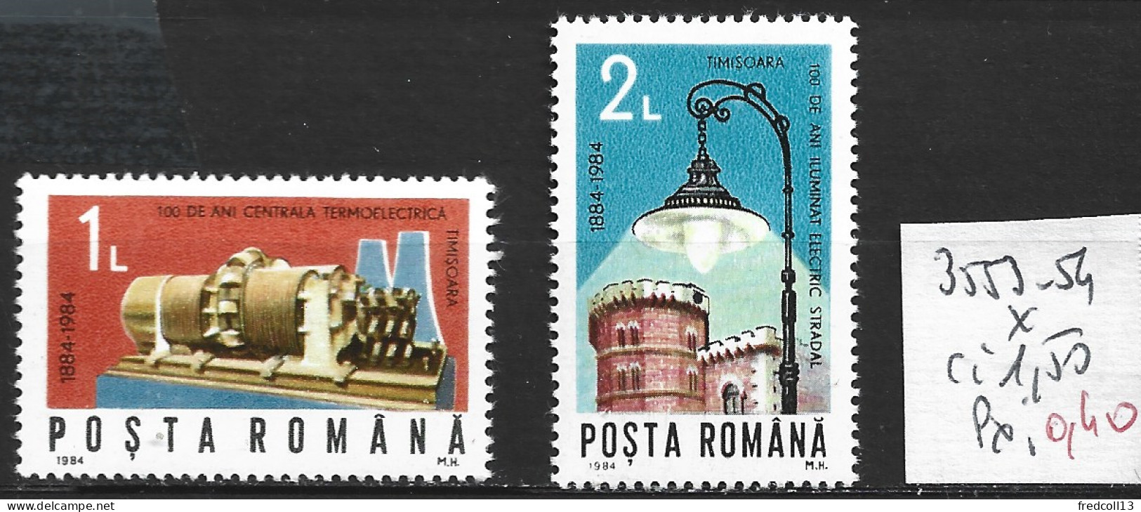 ROUMANIE 3553-54 * Côte 1.50 € - Unused Stamps