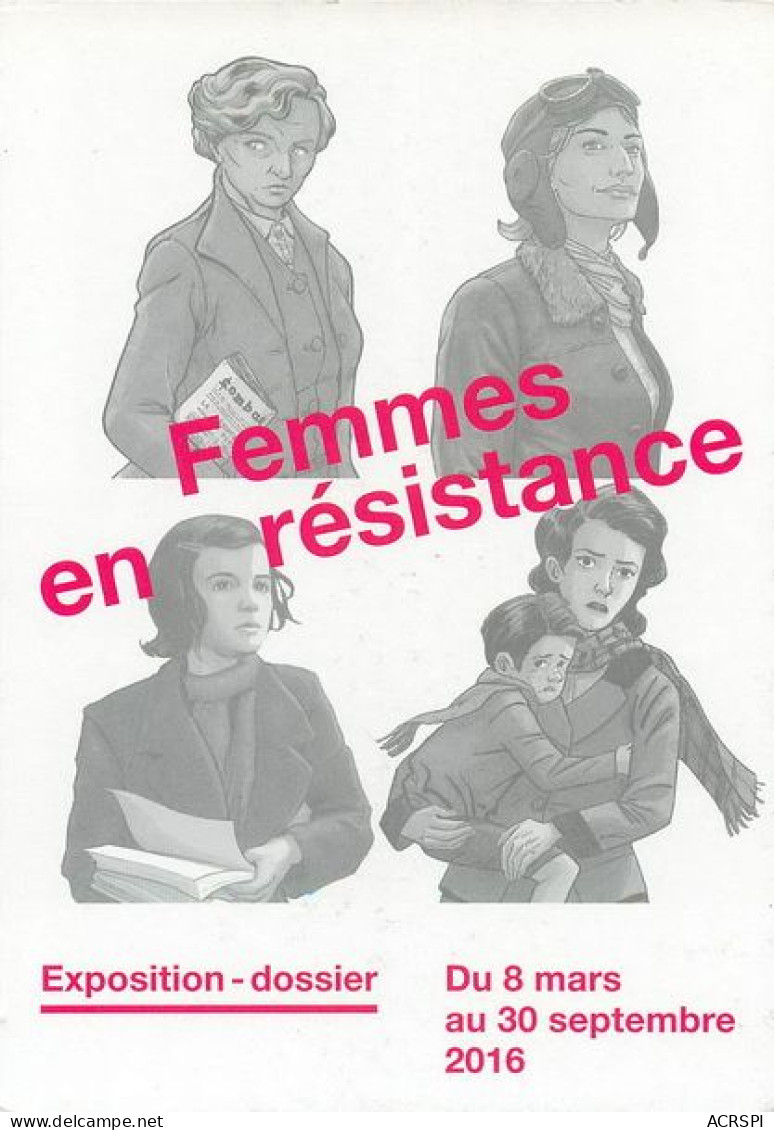 PARIS 4e  Femmes En Resistance Expo Rue Geoffroy L'asnier  SHOAH  49 (scan Recto-verso)MA1972Bis - Arrondissement: 04