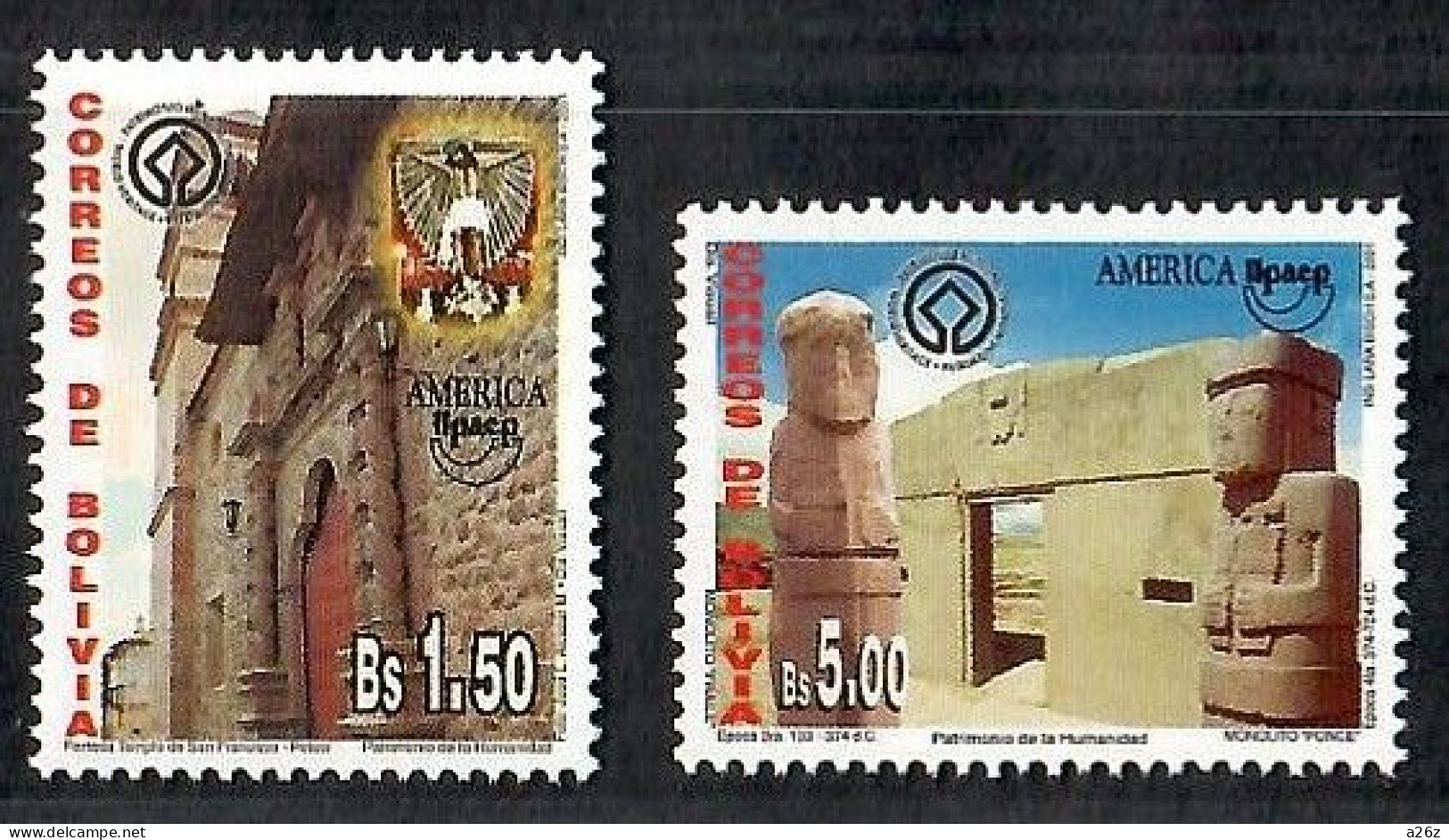 Bolivia 2001 UNESCO World Heritage Sites 2V MNH - Bolivien