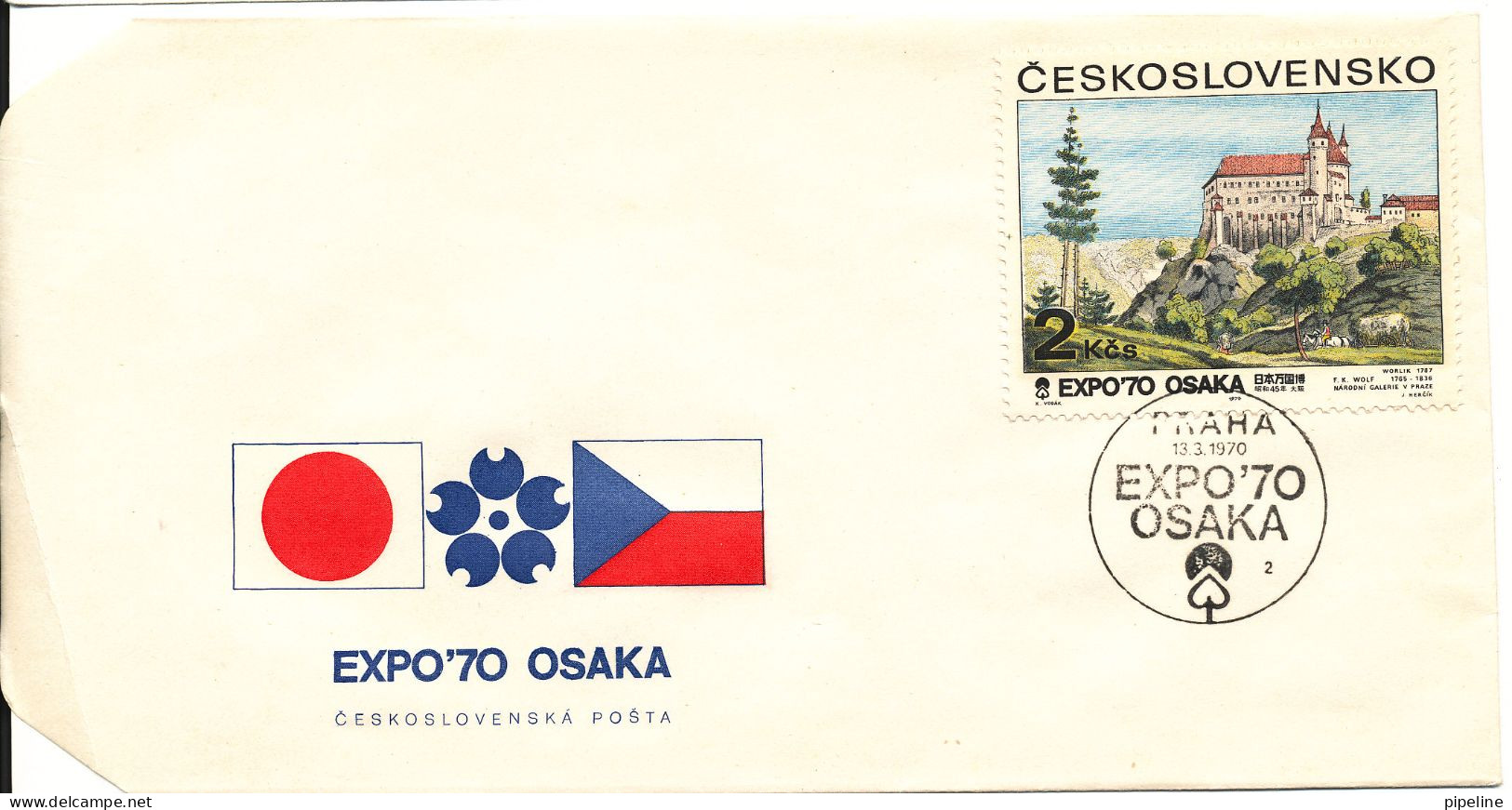 Czechoslovakia Cover Praha 13-3-1970 EXPO 70 OSAKA JAPAN - Cartas & Documentos