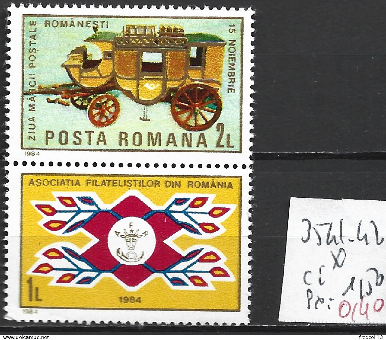 ROUMANIE 3541-42 * Côte 1.50 € - Unused Stamps