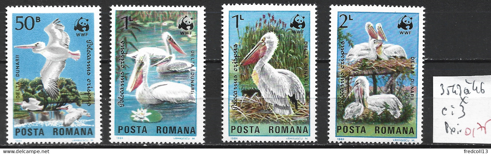 ROUMANIE 3543 à 46 * Côte 3 € - Unused Stamps