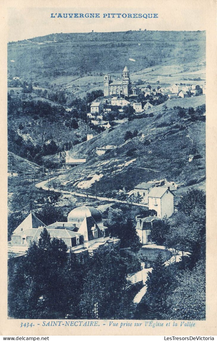 FRANCE - Saint Nectaire - Vue Prise Sur L'église Et La Vallée - Carte Postale Ancienne - Saint Nectaire