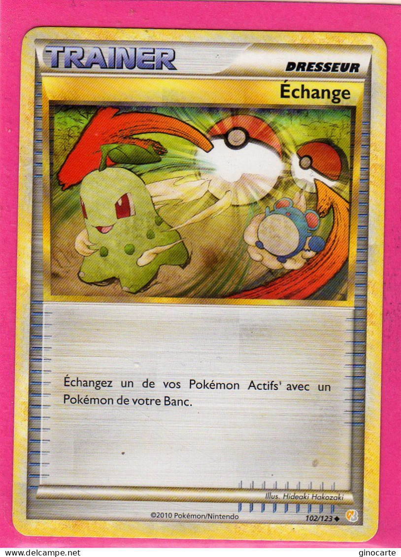 Carte Pokemon Francaise 2010 Heart Gold Soulsilver 102/123 Echange Bon Etat - HeartGold SoulSilver