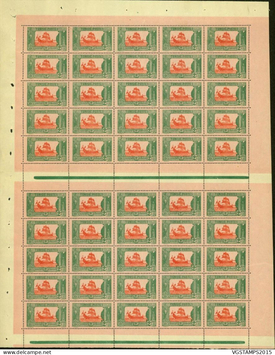 Tunisie 1923-Colonie Française-Timbres Neufs. Yv. Nr.:108.Panneau De 50 Avec Interpanneaux................ (EB) AR-02226 - Neufs