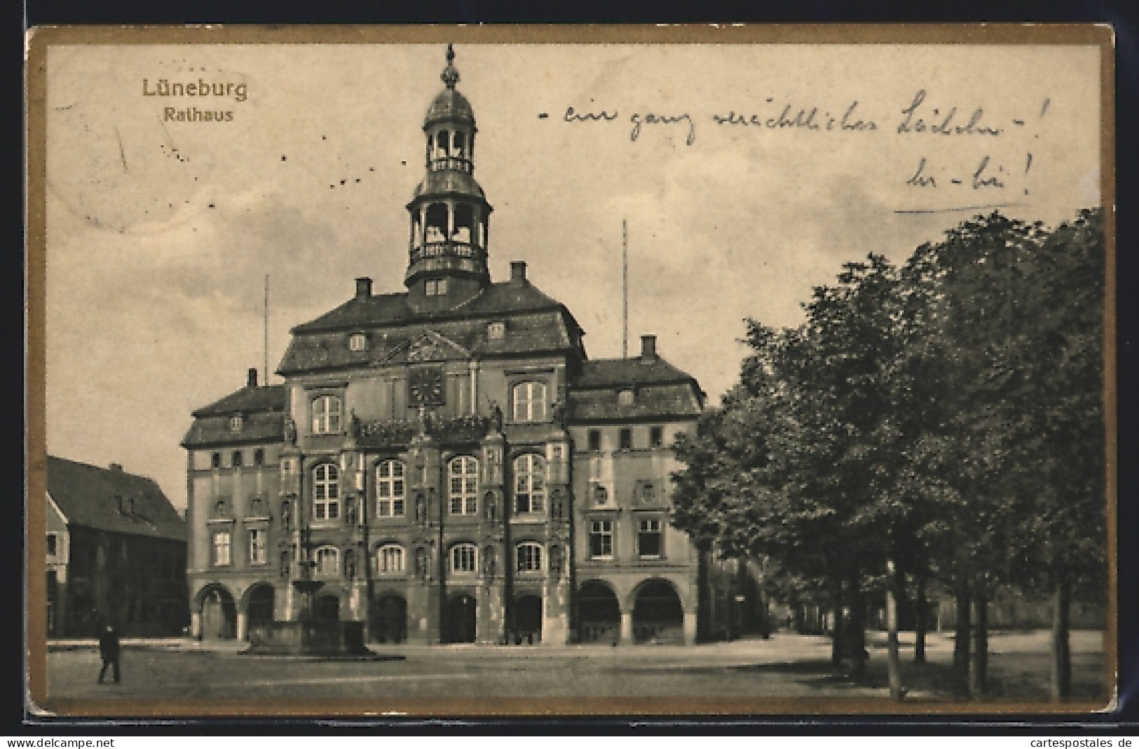 AK Lüneburg, Frontansicht Vom Rathaus  - Lüneburg
