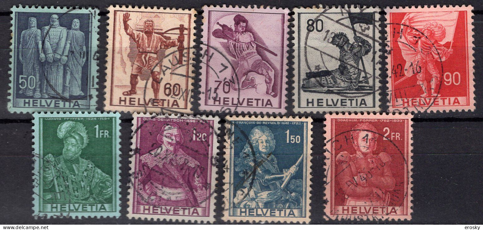 T1927 - SUISSE SWITZERLAND Yv N°358/66 - Used Stamps