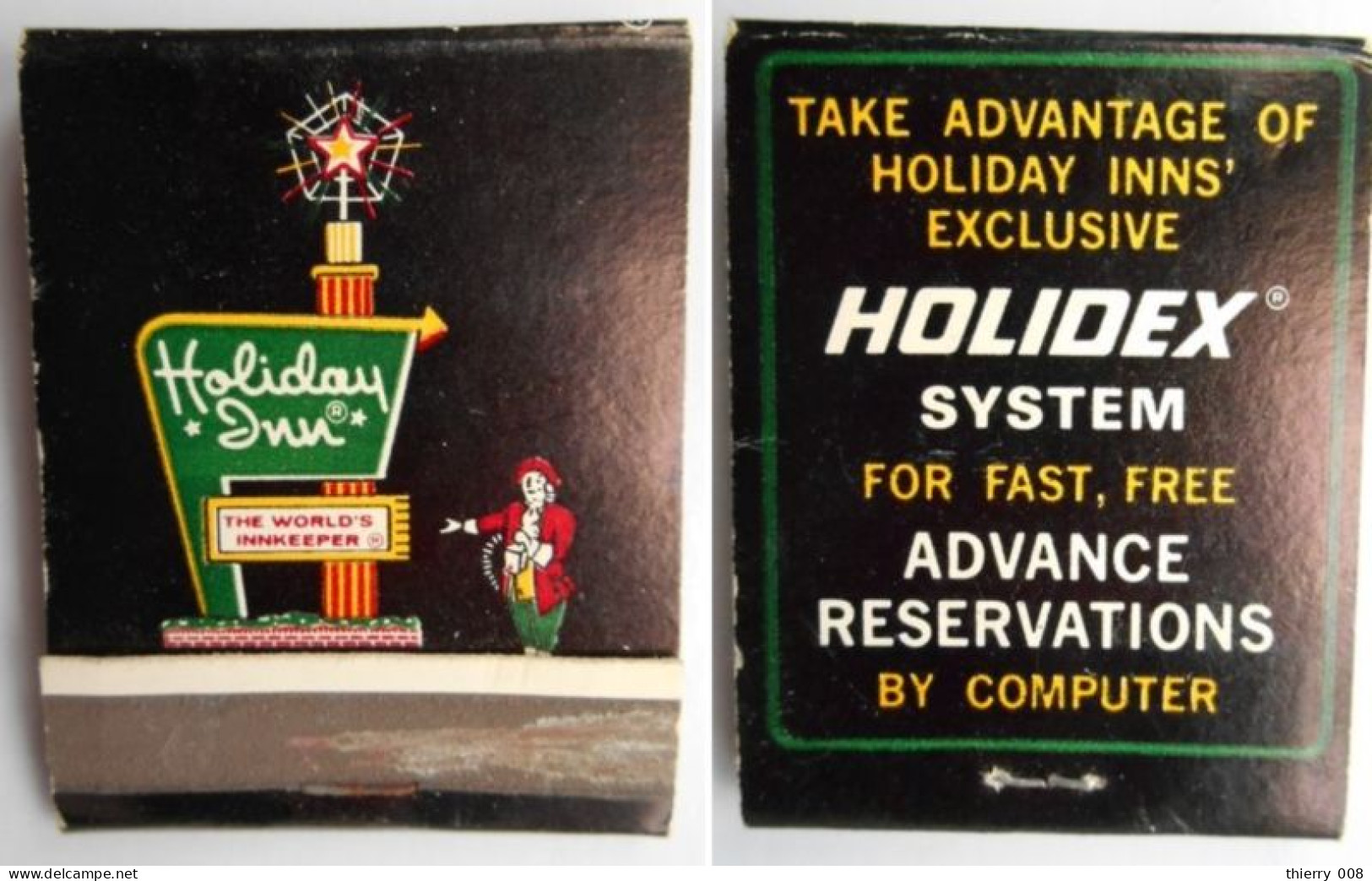 Pochette Allumettes Holiday Inn Holidex System - Zündholzschachteln