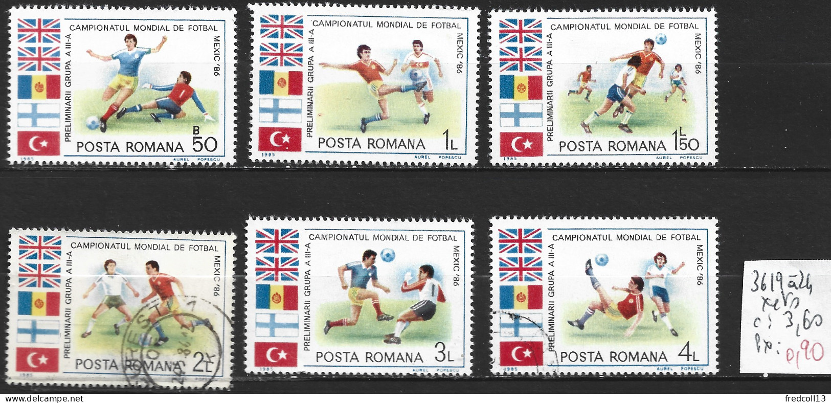 ROUMANIE 3619 à 24 * ( 3622-3624 Oblitérés ) Côte 3.60 € - Unused Stamps