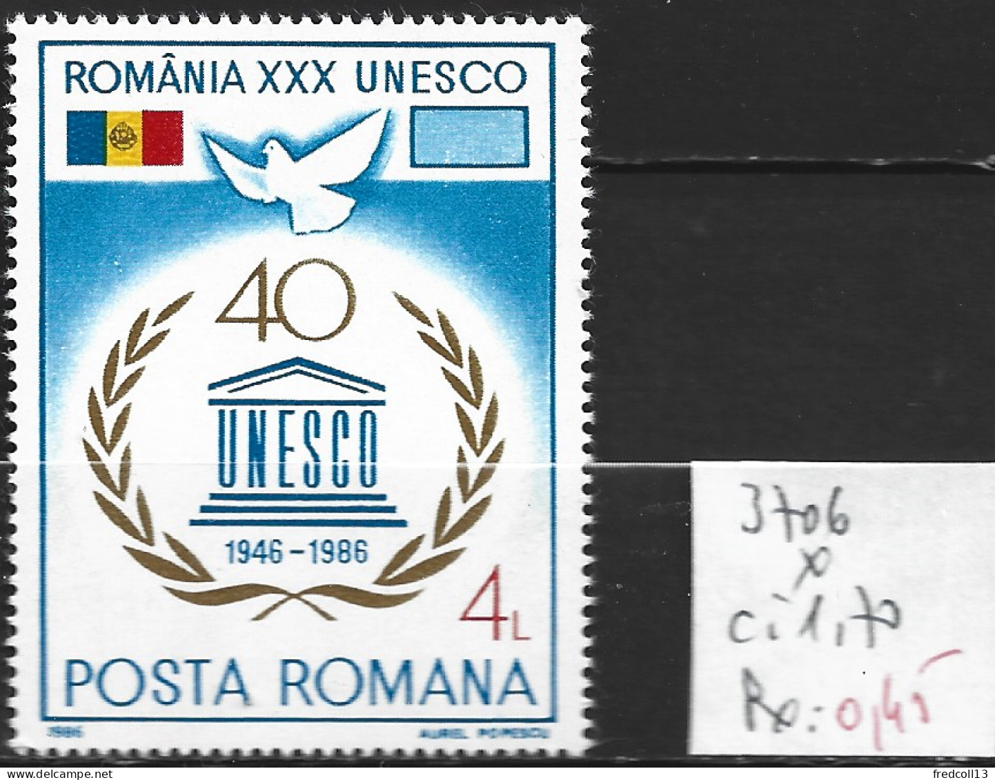 ROUMANIE 3706 * Côte 1.70 € - Unused Stamps