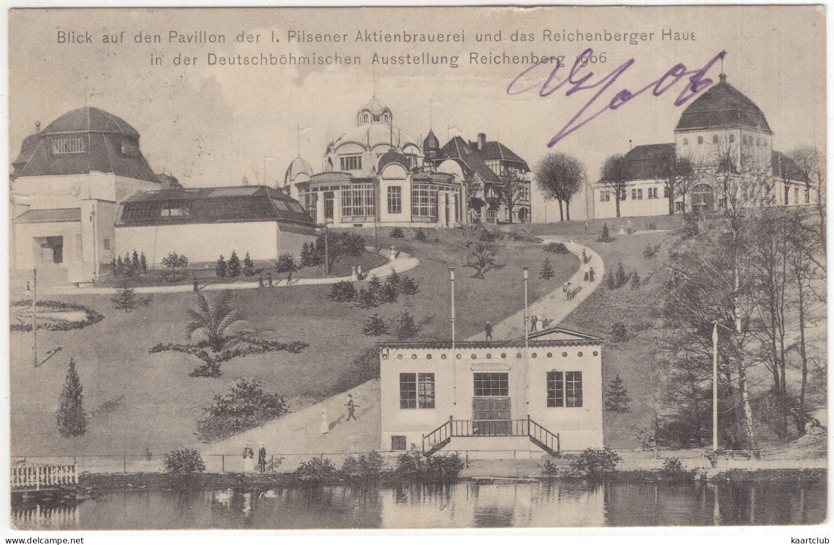 Pavilion Der L. Pilsener Aktienbrauerei ...  Deutschböhmischen Ausstellung In Reichenberg, 1906 - (Liberec, Czech) - Boehmen Und Maehren