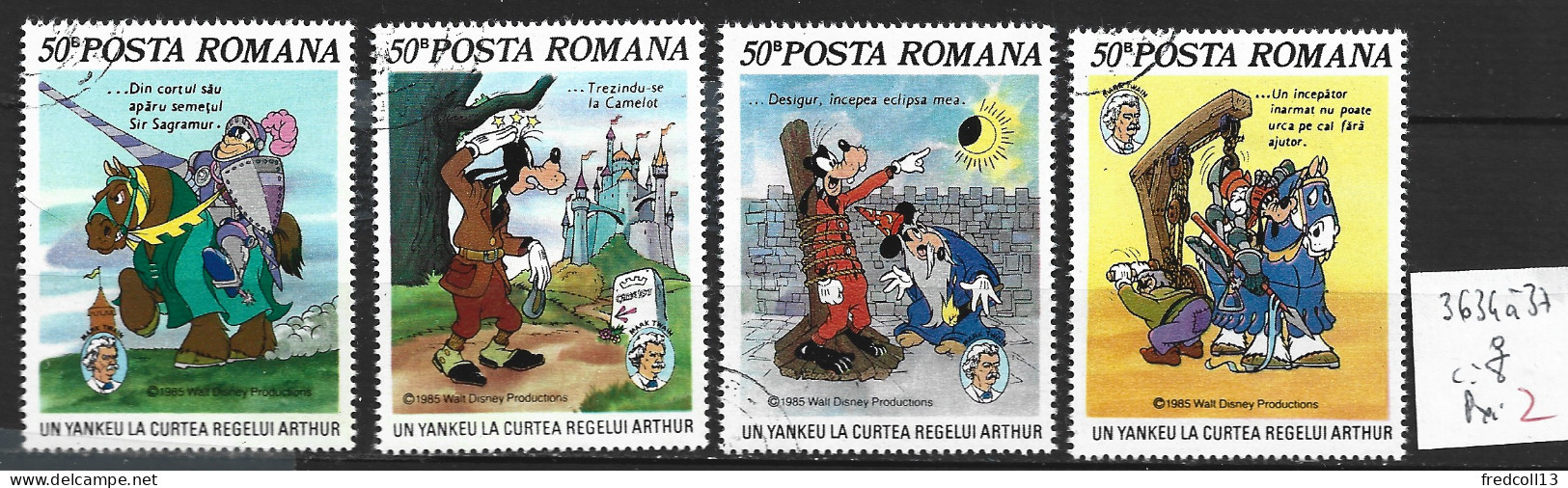 ROUMANIE 3634 à 37 Oblitérés Côte 8 € - Used Stamps