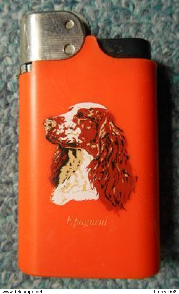 03 Briquet Djeep Chien Epagneul (vide) - Other & Unclassified