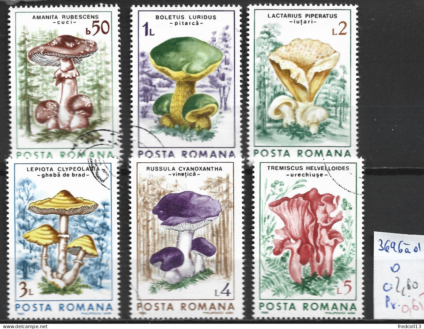 ROUMANIE 3696 à 3701 Oblitérés Côte 2.60 € - Used Stamps