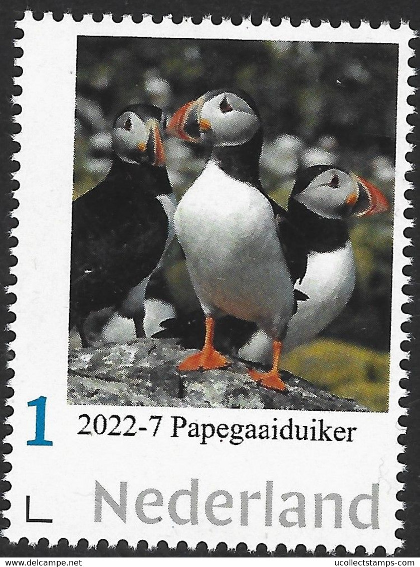 Nederland 2022-7 Vogels - Birds Papegaaiduiker - Puffin      Postfris/mnh/sans Charniere - Nuevos