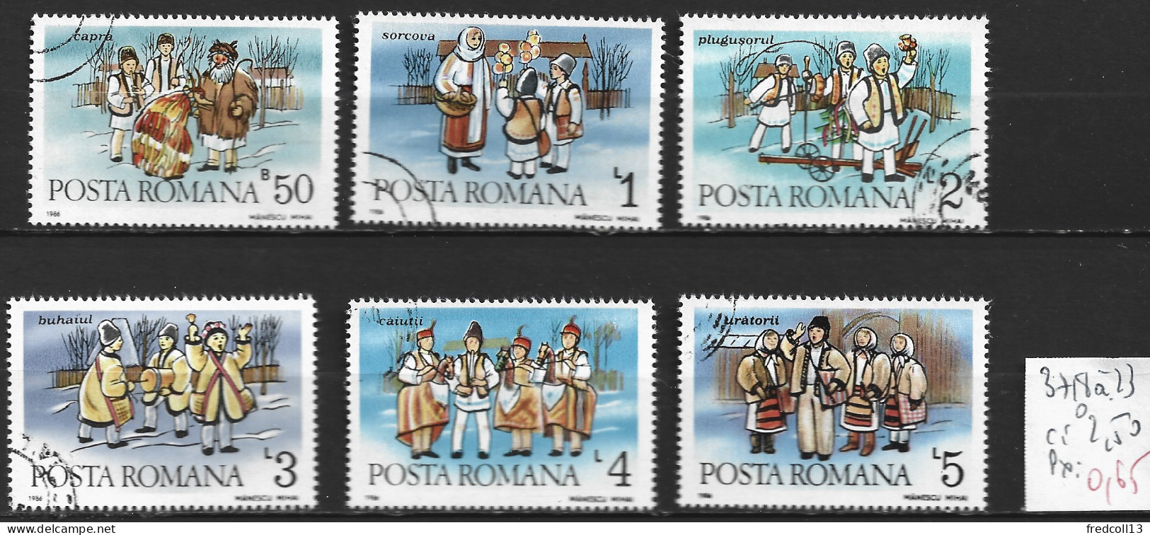 ROUMANIE 3718 à 23 Oblitérés Côte 2.50 € - Used Stamps