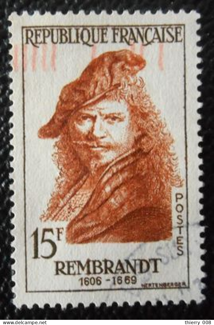 1135 France 1957 Oblitéré  Rembrandt Autoportrait - Used Stamps