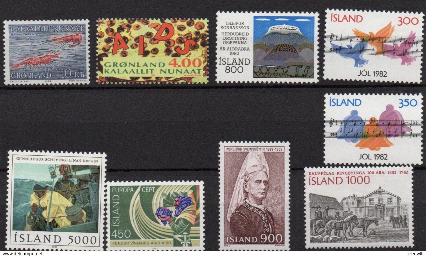 Islande Timbres Divers - Various Stamps -Verschillende Postzegels XXX - Neufs