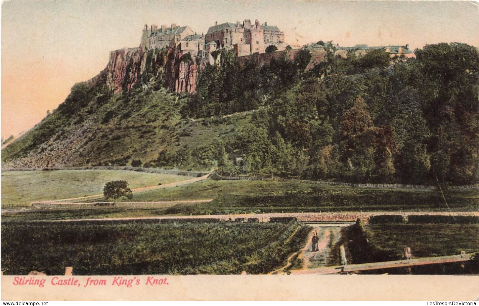 ROYAUME-UNI - Stirling Castle From King's Knot - Vue Au Loin Du Château - Vue Sur Un Chemin - Carte Postale Ancienne - Stirlingshire