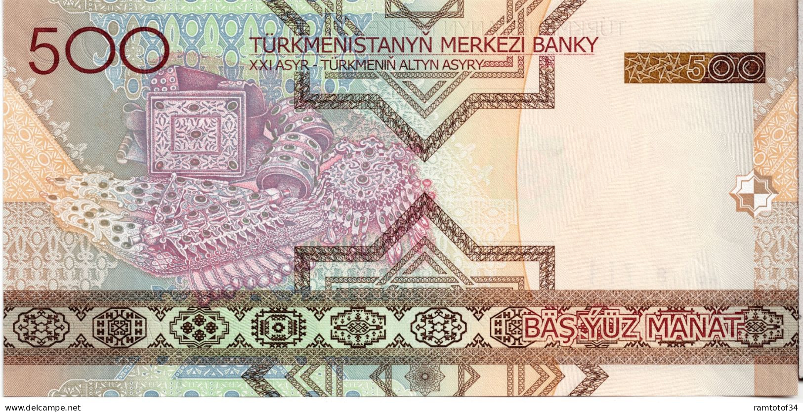 Turkménistan - 500 Manat 2005 UNC - Turkmenistán