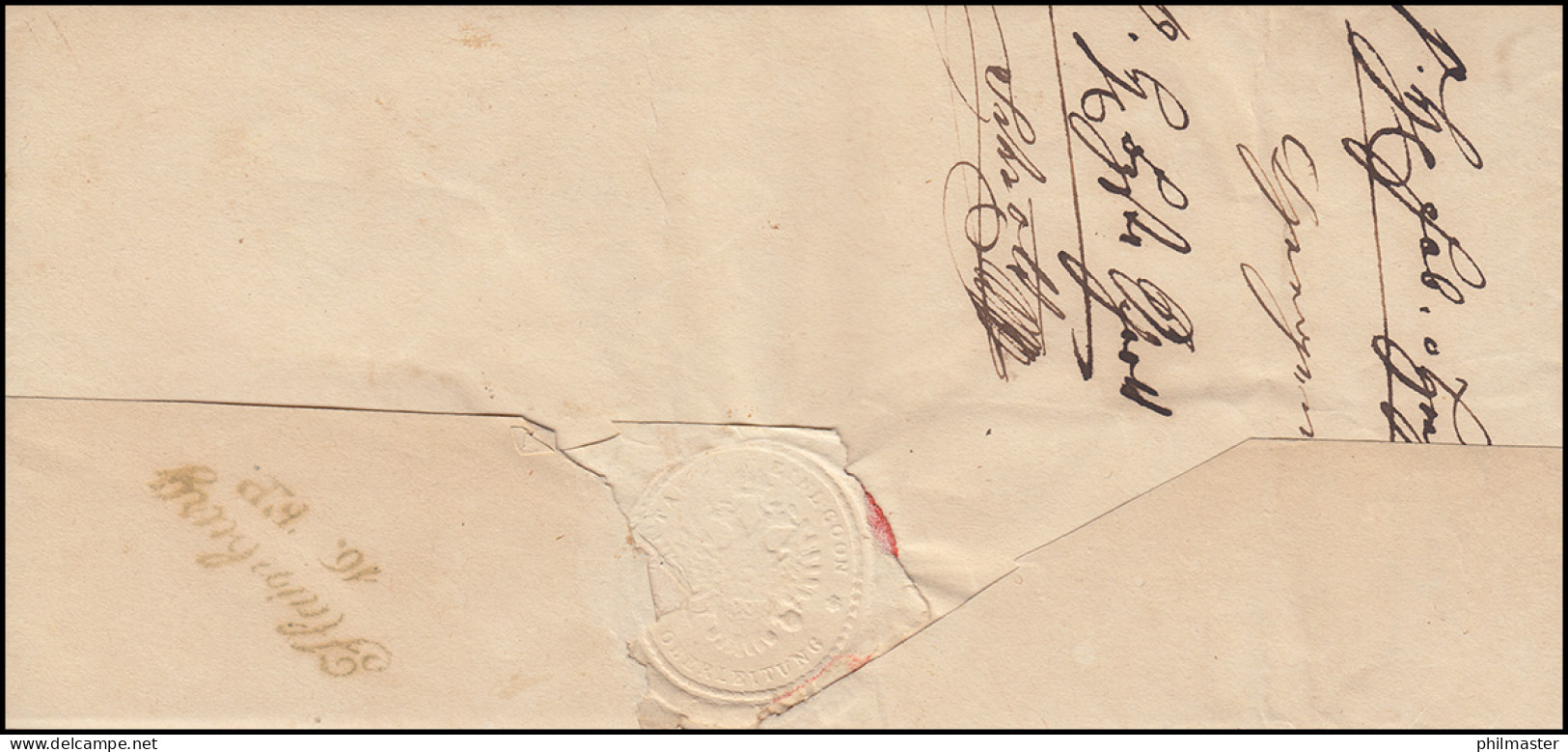 Ungarn Vorphilatelie Brief Aus PESTH Vom 13.9.1846 Nach HAINBURG 16.9. - ...-1867 Prefilatelia