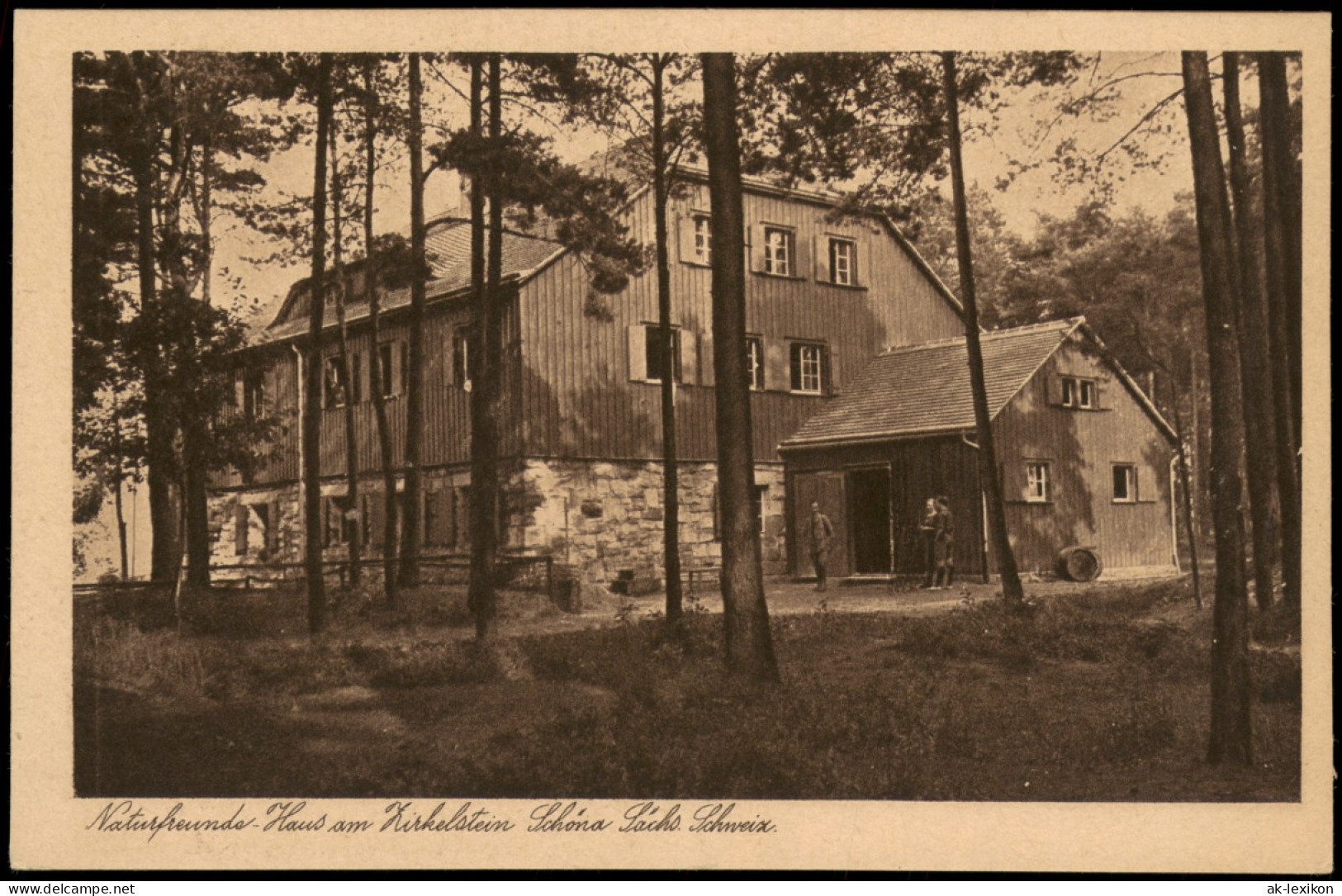 Schöna-Reinhardtsdorf-Schöna Naturfreundehaus Haus Zirkelstein 1920 - Schöna