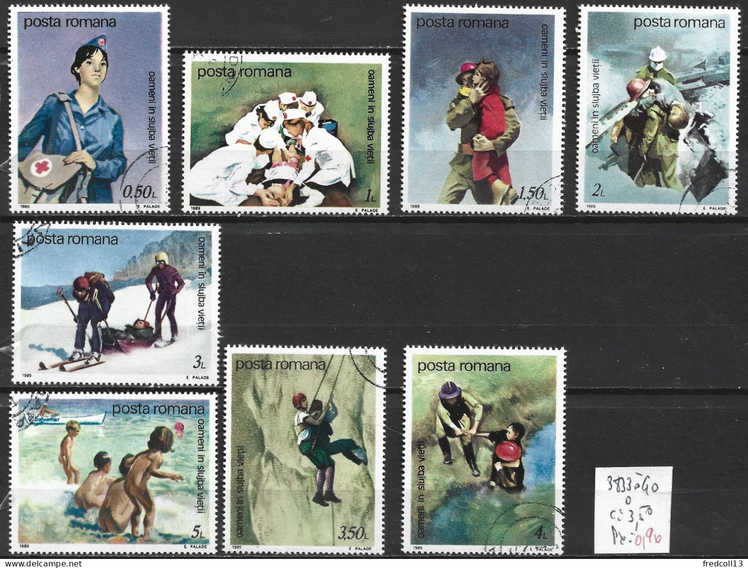 ROUMANIE 3833 à 40 Oblitérés Côte 3.50 € - Used Stamps