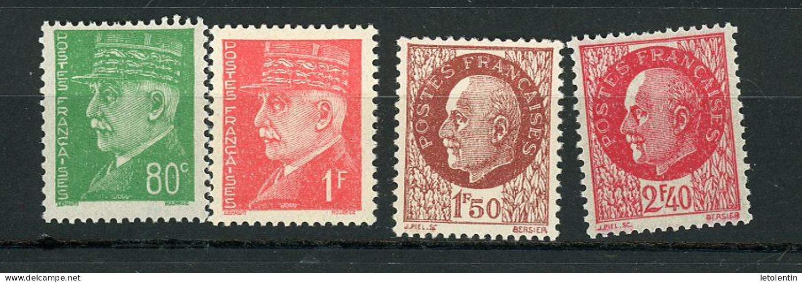 FRANCE - PETAIN  - N° Yvert 513+514+517+519 ** - 1941-42 Pétain