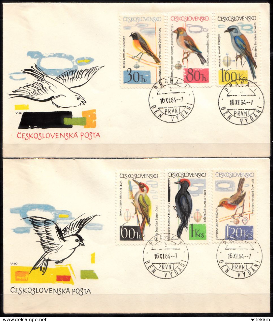 CZECHOSLOVAKIA 1964, BIRDS, FDC With SPECIAL PRINT In GOOD QUALITY - Briefe U. Dokumente