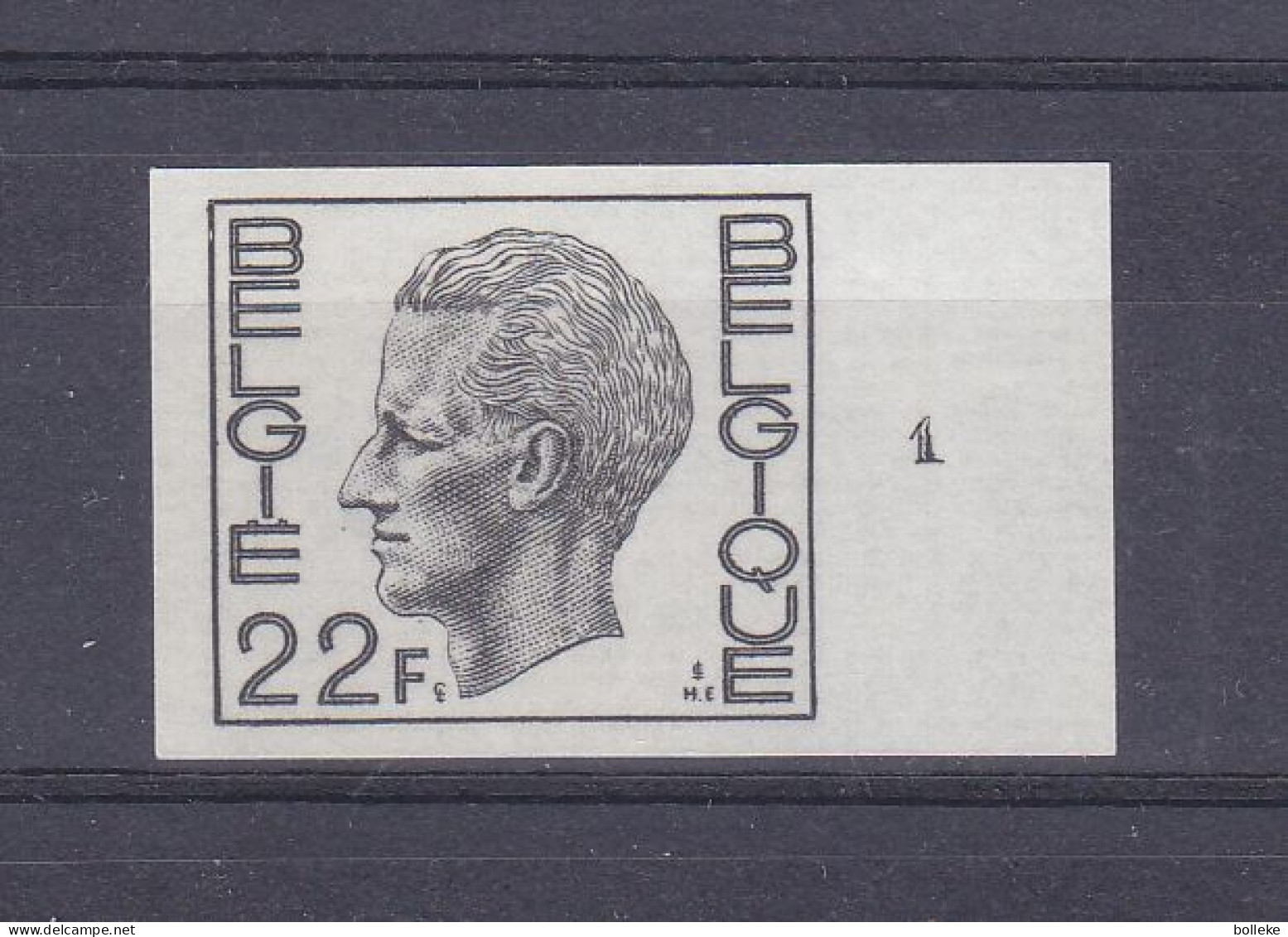 Belgique - COB 1727 - NON Dentelé Avec Numéro De Planche - Tirage 20 Timbres - - 1961-1980