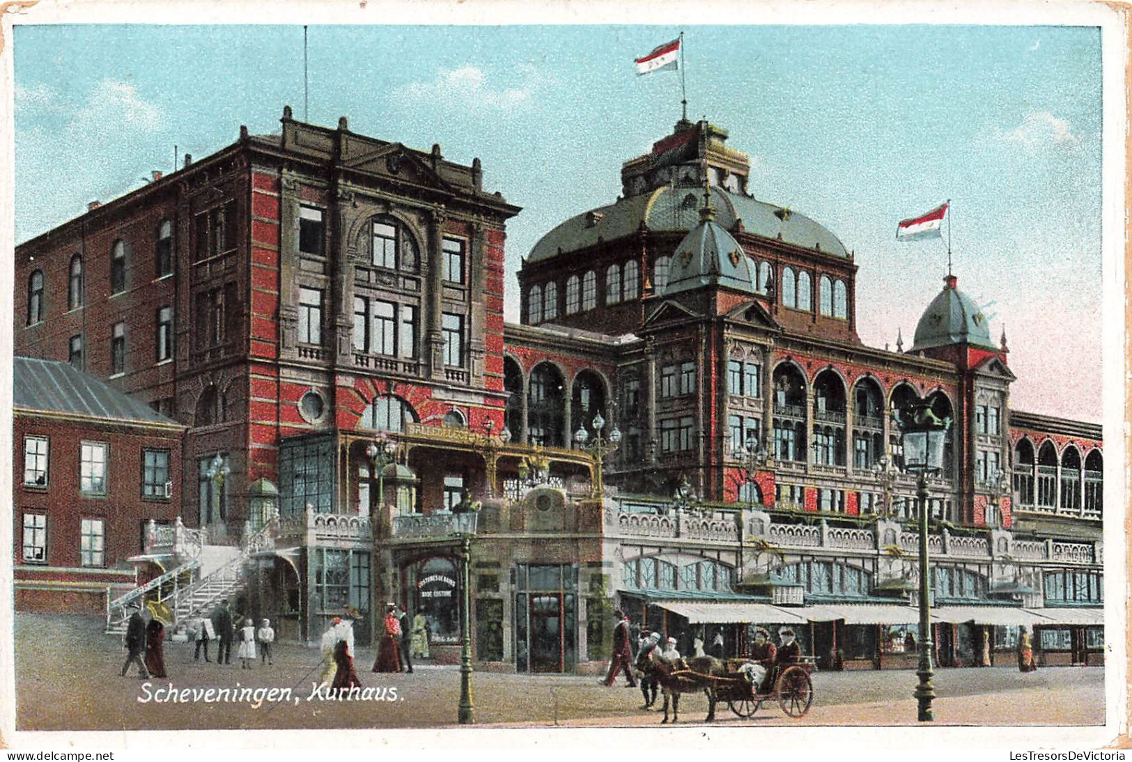 PAYS-BAS - Scheveningen - Kurhaus  - Vue Panoramique - Face à L'entrée - Animé - Carte Postale Ancienne - Scheveningen