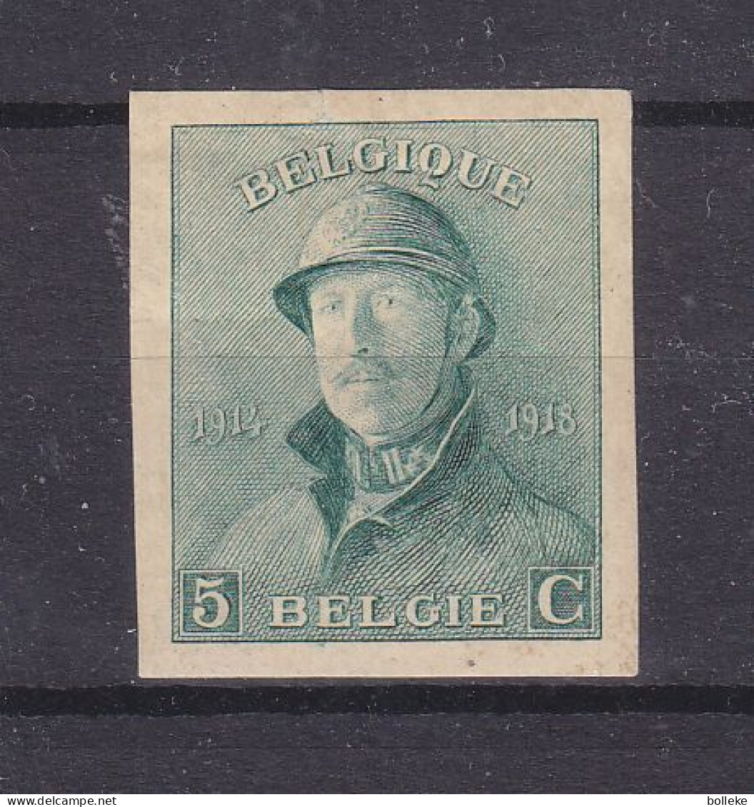 Belgique - COB 167 *  - NON Dentelé - Roi Casqué - Très Rare - Valeur De La Série = 3500 Euros ! - 1911-1930