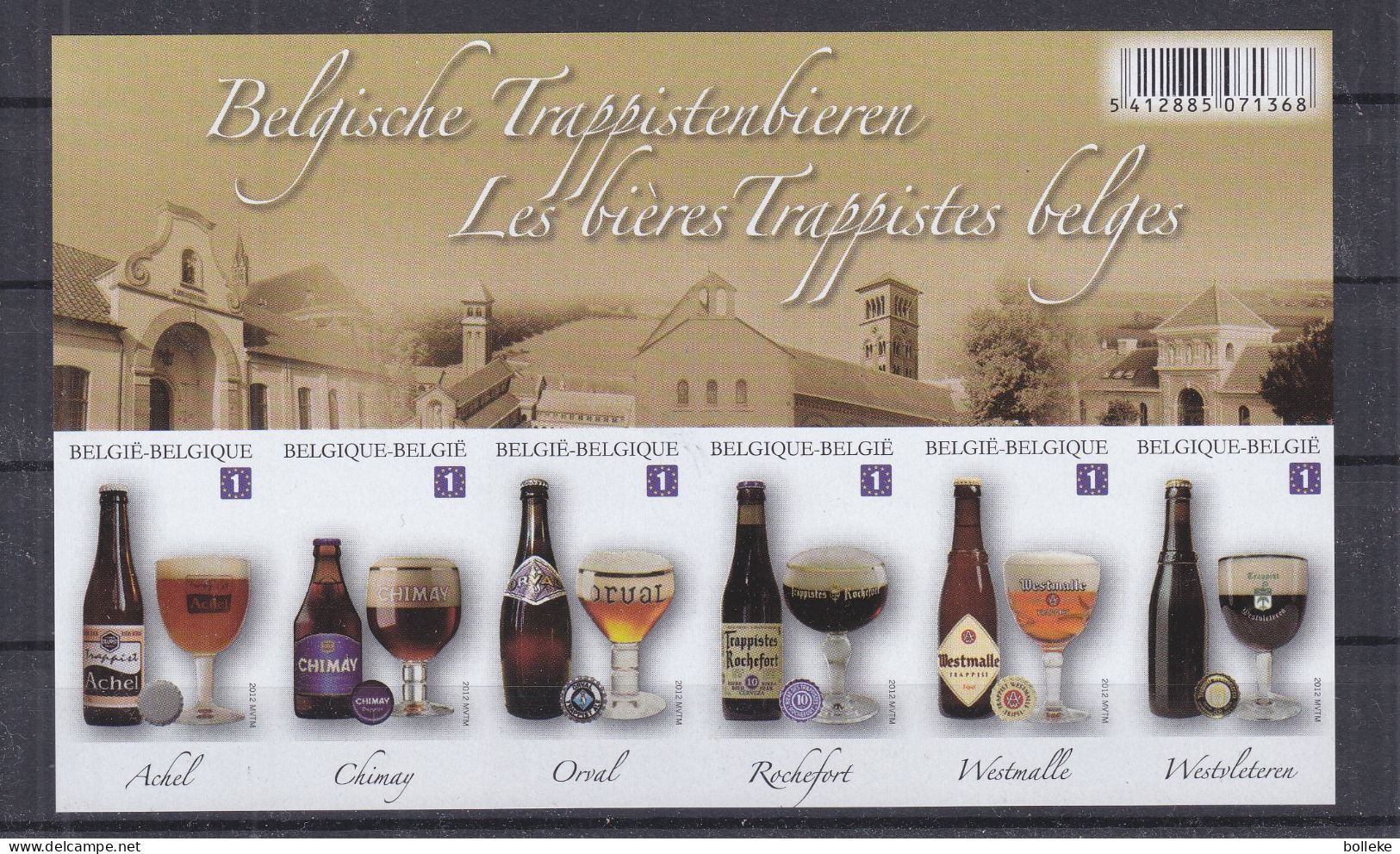 Bierres Trappistes Belges - Belgique - COB 4195 / 4200  - NON Dentelé - - 2001-…