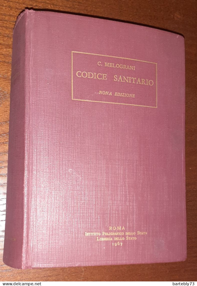 "Codice Sanitario" Di C. Melograni - Geneeskunde, Psychologie