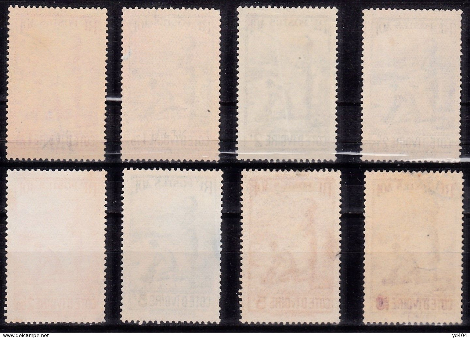 CF-CI-07 – FRENCH COLONIES – IVORY COAST – 1936-42 – DEFINITIVE SET USED - CV 89 €