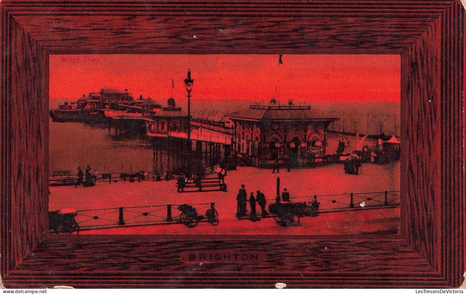 ROYAUME-UNI - Vue Sur Le Port - La Mer Au Loin - Dans Un Cadre De Tableau - Carte Postale Ancienne - Brighton