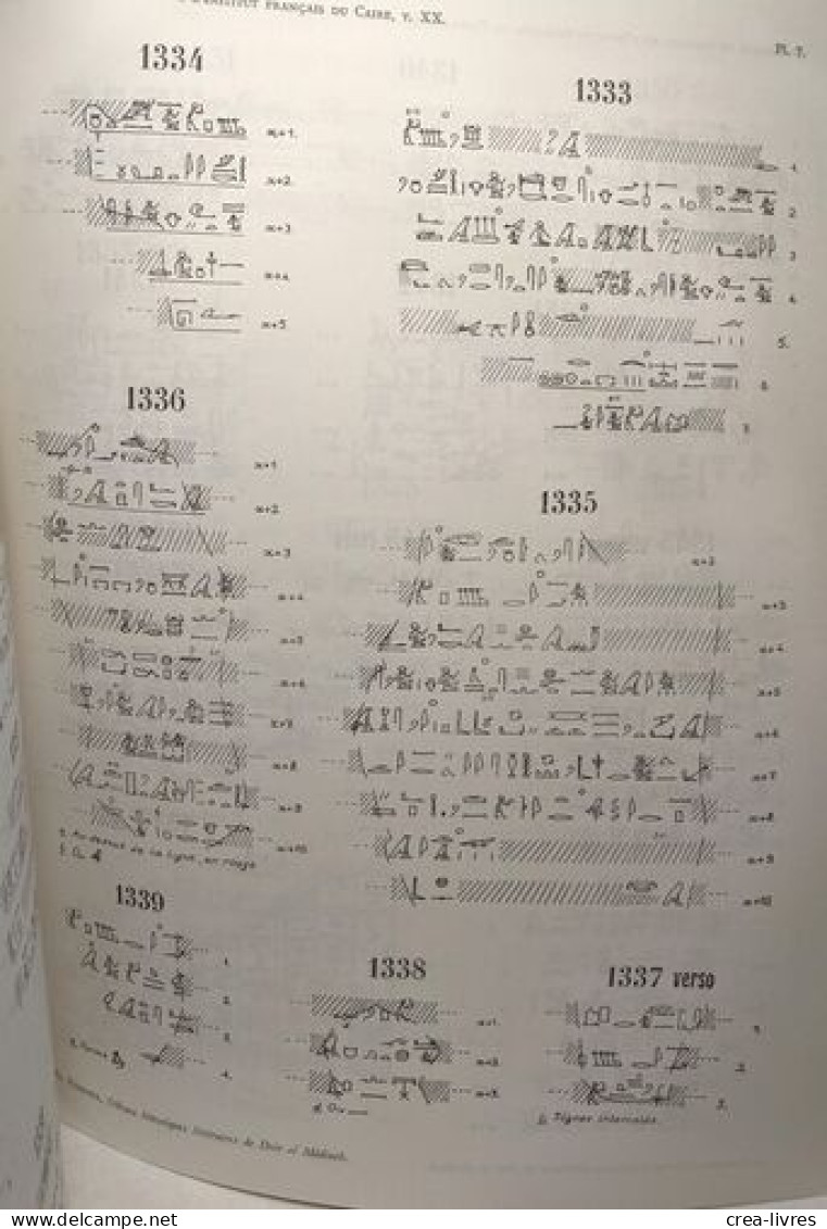 Catalogue Des Ostraca Hiératiques Littéraires De Deir El Médineh N°1267-1409 TOME III (fasc. 1) - Archéologie