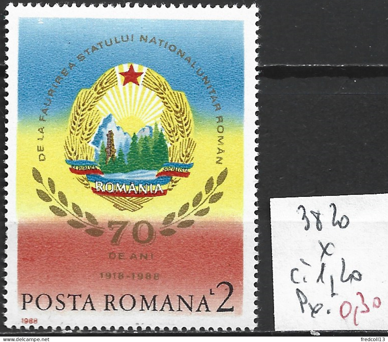 ROUMANIE 3820 * Côte 1.20 € - Unused Stamps