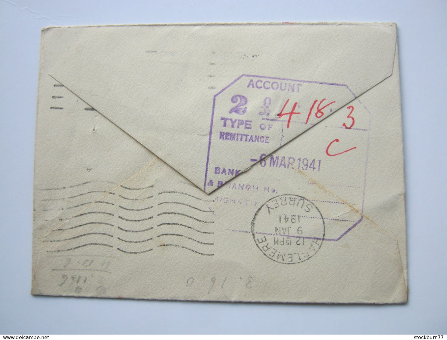 1940 , Cover  From Sydney To England , Aftersend - Storia Postale