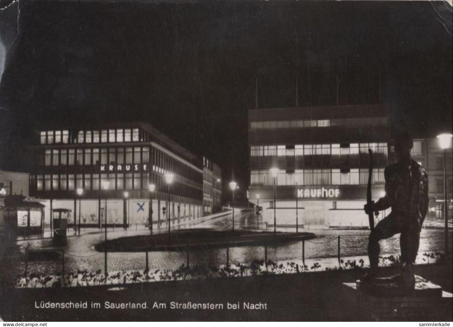 124380 - Lüdenscheid - Strassenstern Bei Nacht - Luedenscheid