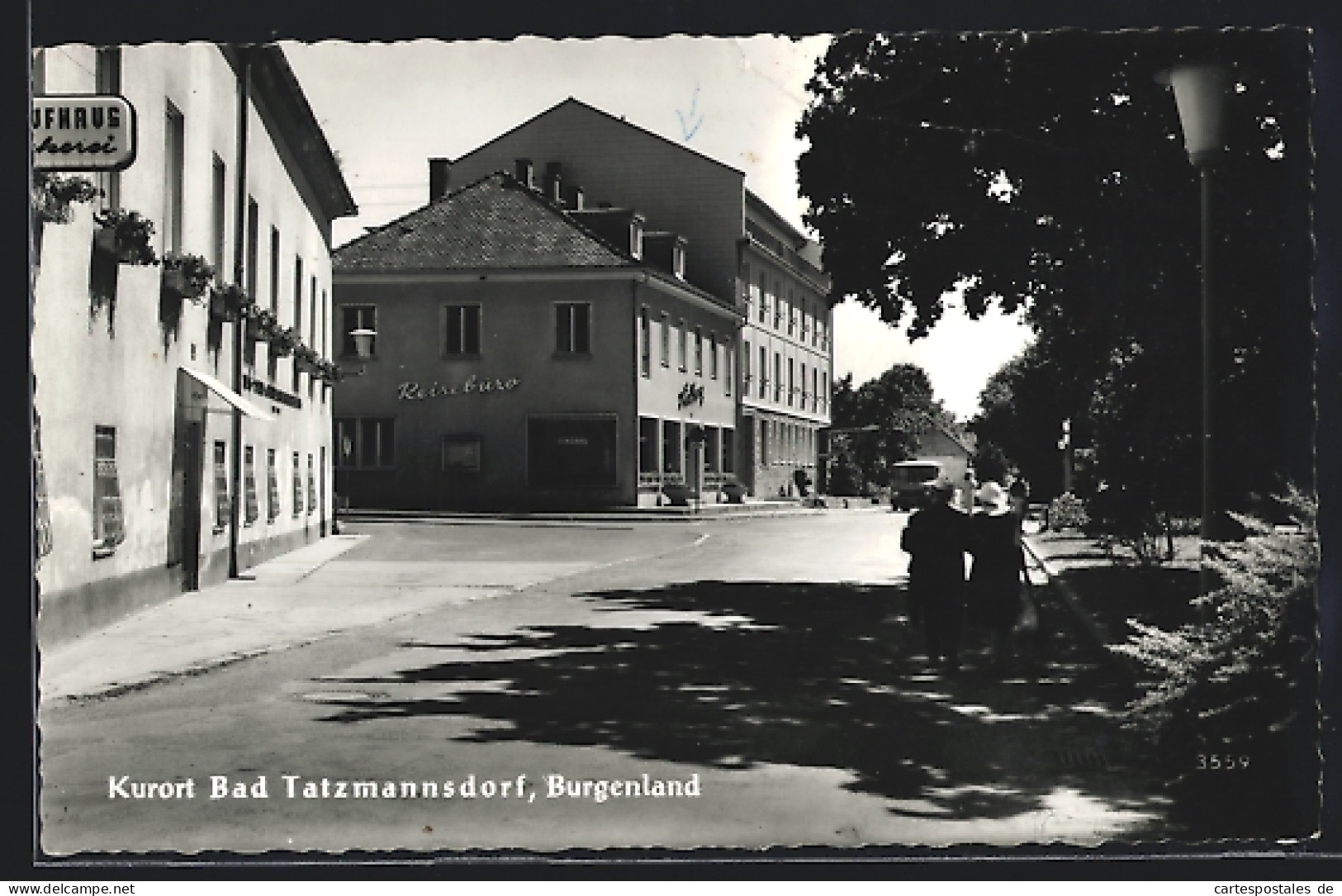 AK Bad Tatzmannsdorf, Strassenpartie Mit Reisebüro  - Autres & Non Classés