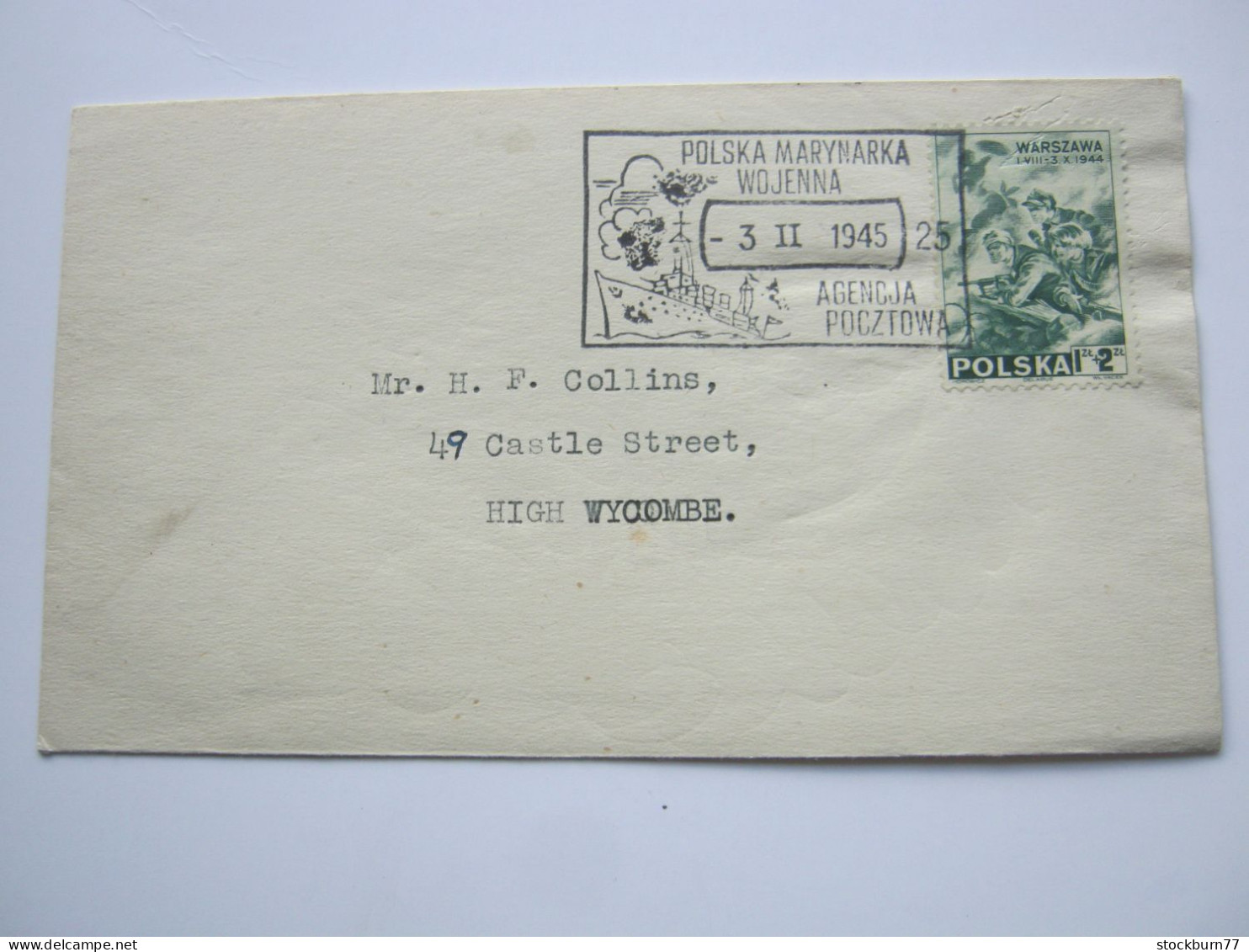 1945 , Polnische Armee , Brief Mit Sonderstempel Und Marke - Lettres & Documents