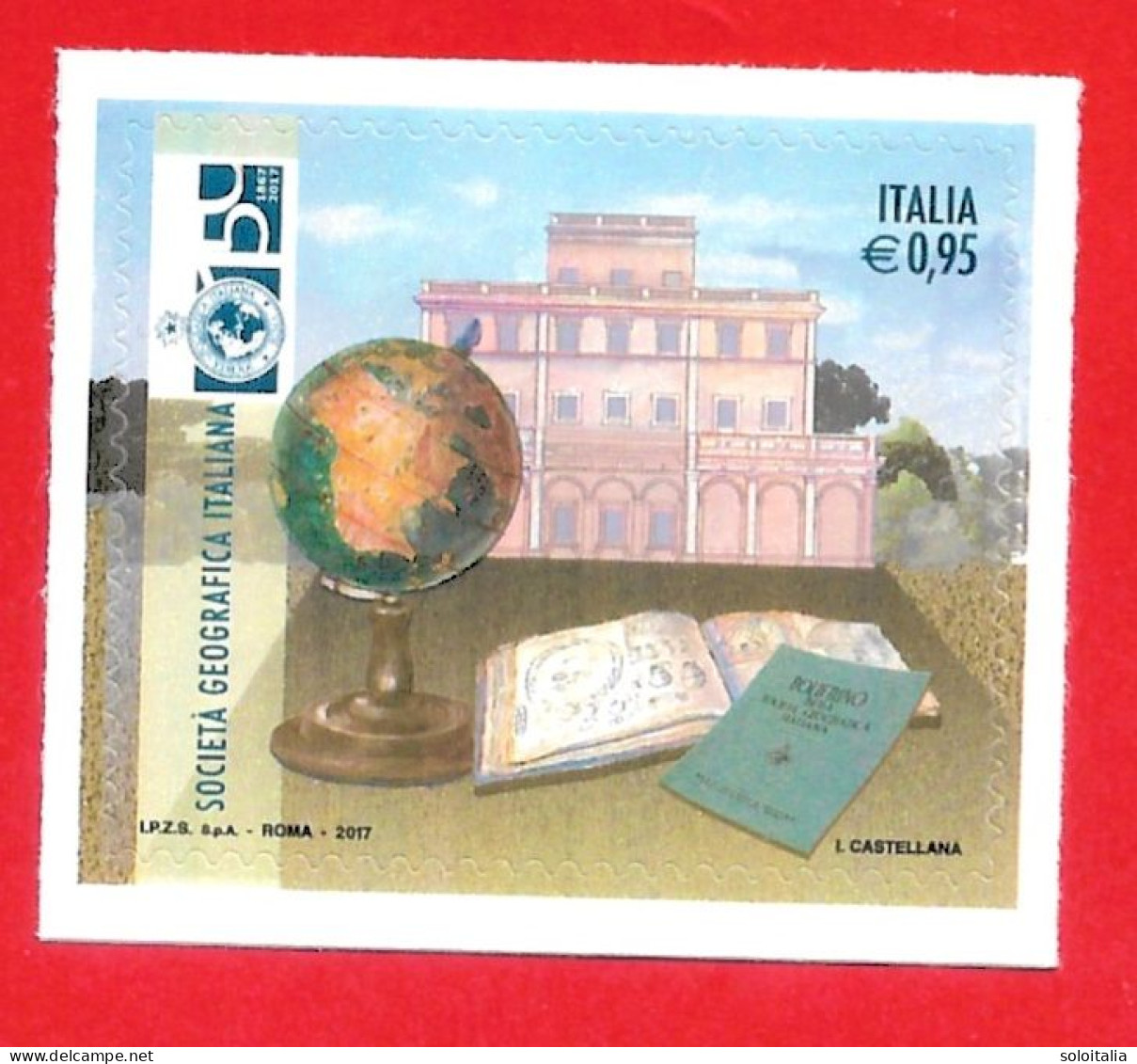 2017 (3796) Anniversario Della Fondazione Della Società Geografica Italiana - 2011-20:  Nuovi