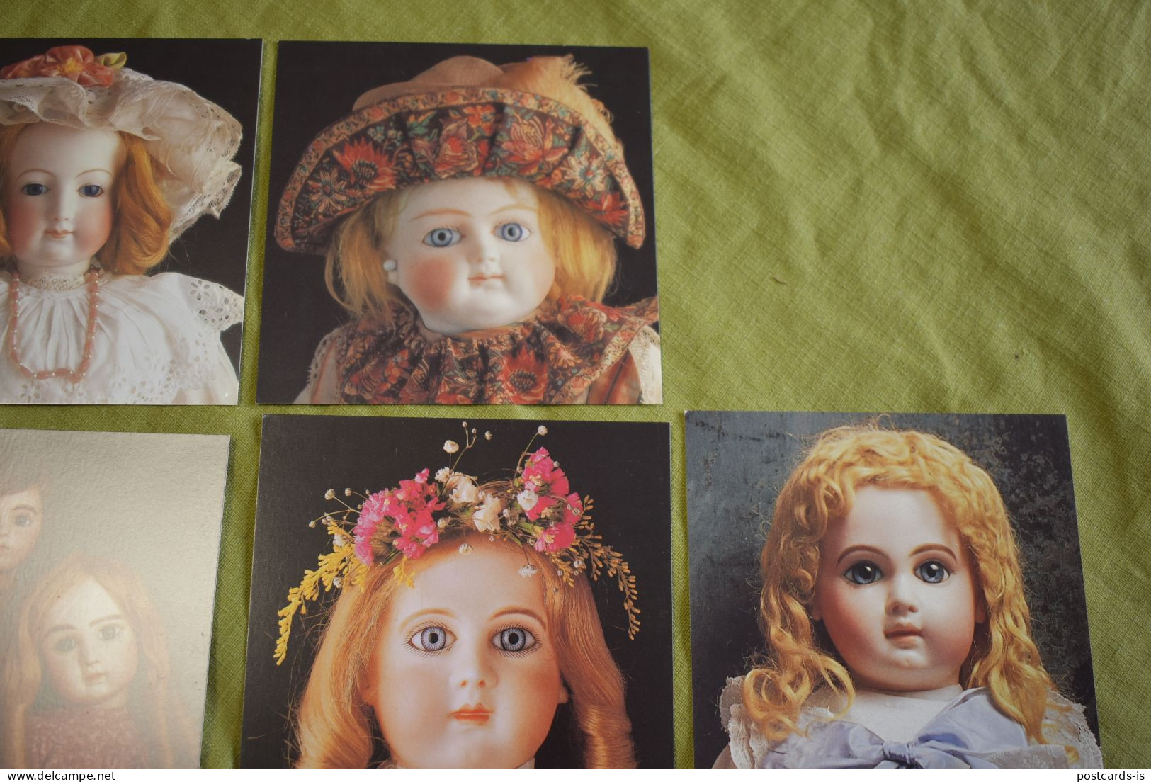 lot postcards 22x antique dolls doll collection poupees