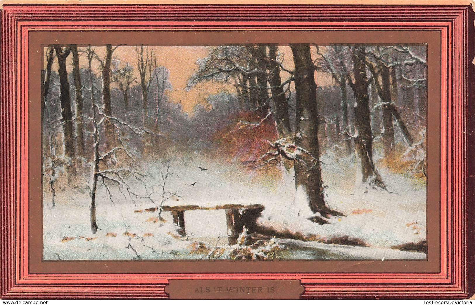 ILLUSTRATEURS & PHOTOGRAPHES - Als It Winter Is - Dans Une Forêt Enneigée - Des Arbres - Carte Postale Ancienne - Non Classés