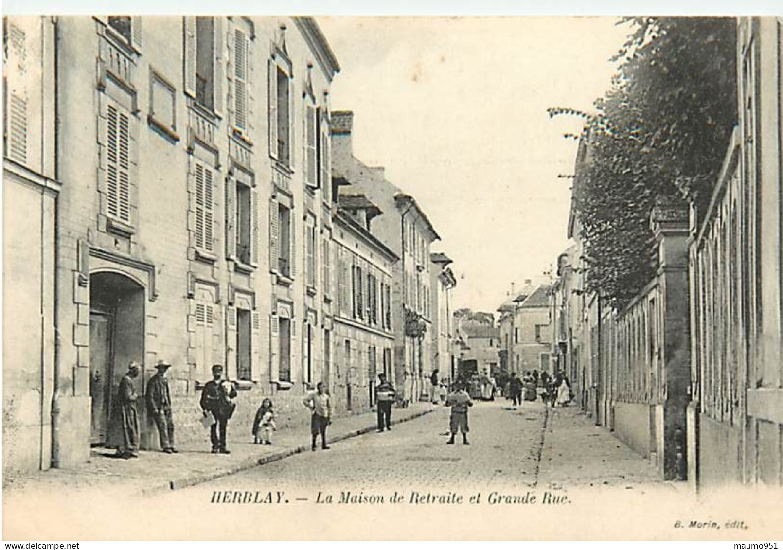 95 HERBLAY - LA MAISON DE RETRAITE ET GRANDE RUE - Herblay