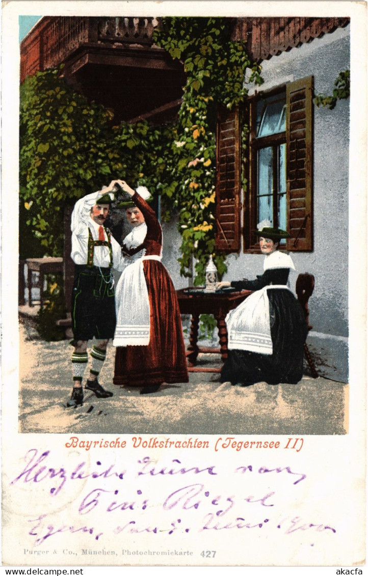 CPA AK Bayrische Volkstrachten GERMANY (1212785) - Tegernsee